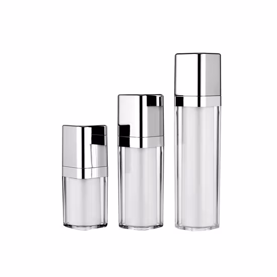 Custom Color Double Wall Airless Separate Sunscreen Foundation Liquid Packaging Ltion Bottle