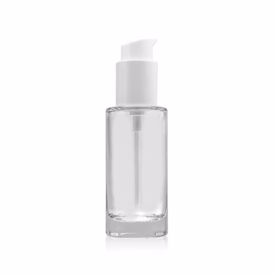 Bottled Glass Liquid Foundation Sub-Bottling 30ml Isolation Powder Empty Round Glass Bottle