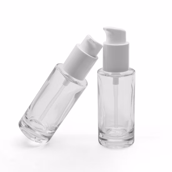 Bottled Glass Liquid Foundation Sub-Bottling 30ml Isolation Powder Empty Round Glass Bottle