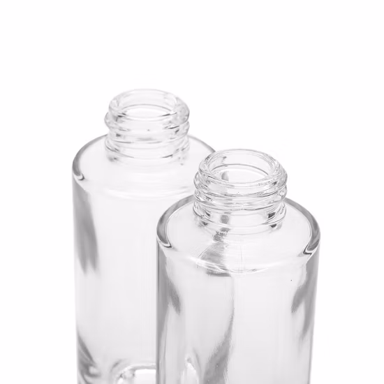 Bottled Glass Liquid Foundation Sub-Bottling 30ml Isolation Powder Empty Round Glass Bottle