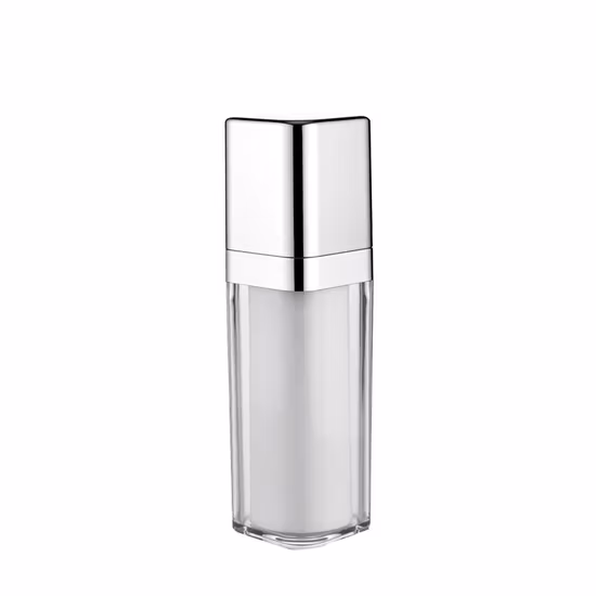 Custom Color Double Wall Airless Separate Sunscreen Foundation Liquid Packaging Ltion Bottle