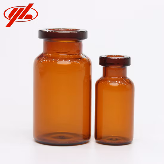 工場出荷時の価格透明な琥珀色 2 ml 10 ml 15 ml 注射用管状ガラスバイアル