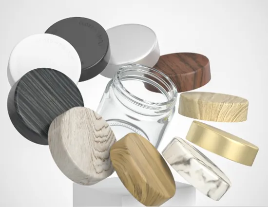 蓋付きクリームガラス瓶 ガラス瓶 チャイルドプルーフ