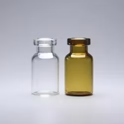 医薬品注射用透明または琥珀色のホウケイ酸管状ガラスバイアル