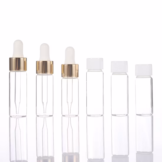 アンバー エッセンシャル オイル 香水 ガラス スポイト ボトル (子供付き)